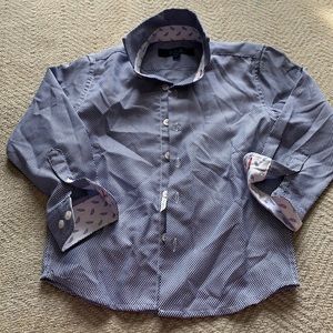 Leo and Zachary royal button down